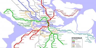 U-Bahn Plan Stockholm