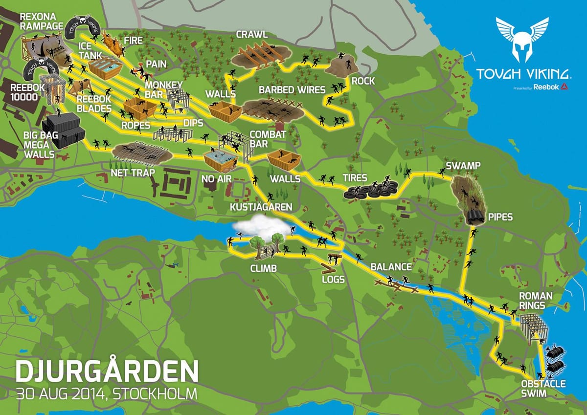 Karte von djurgården