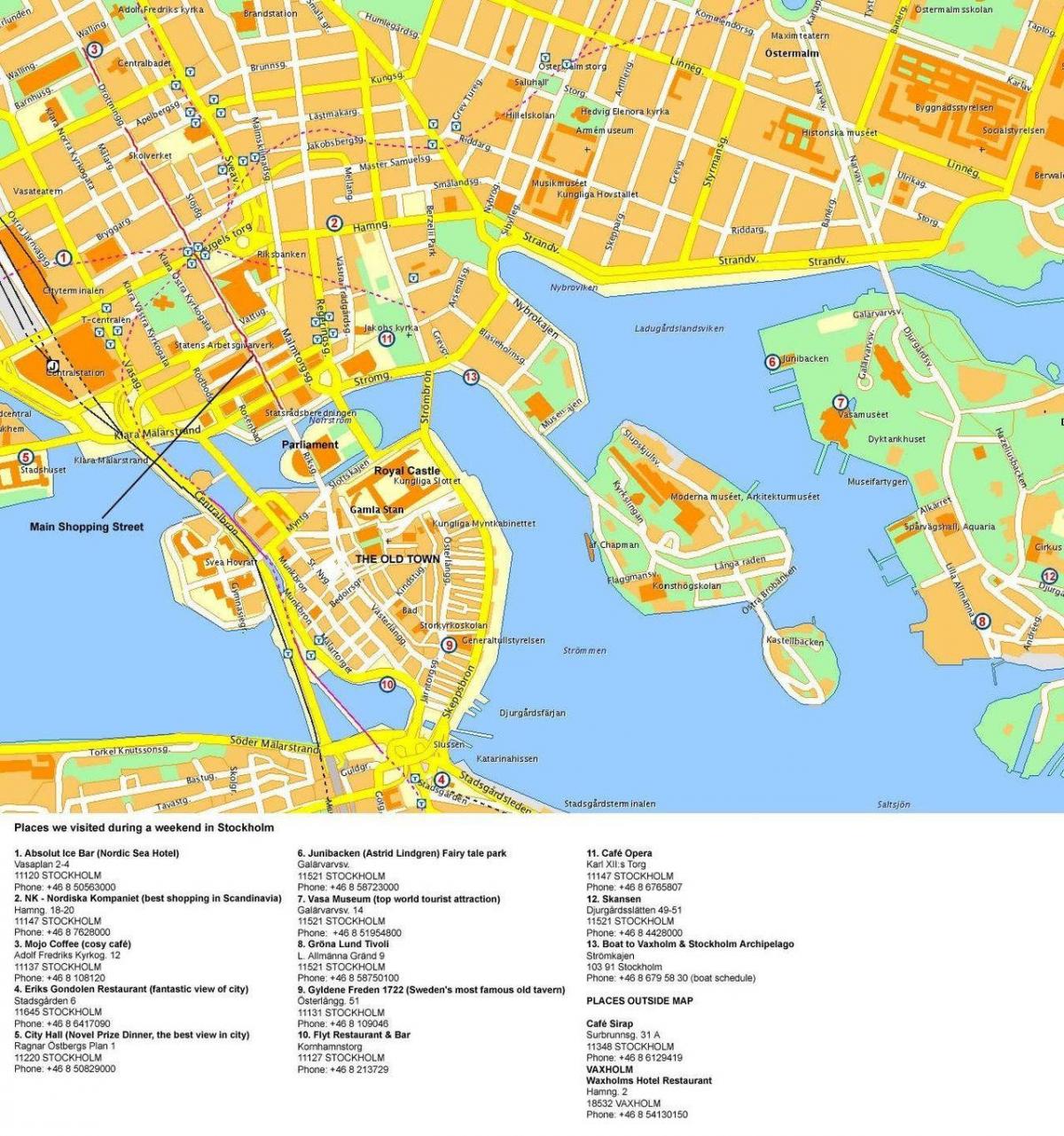 Karte von Stockholm cruise terminal