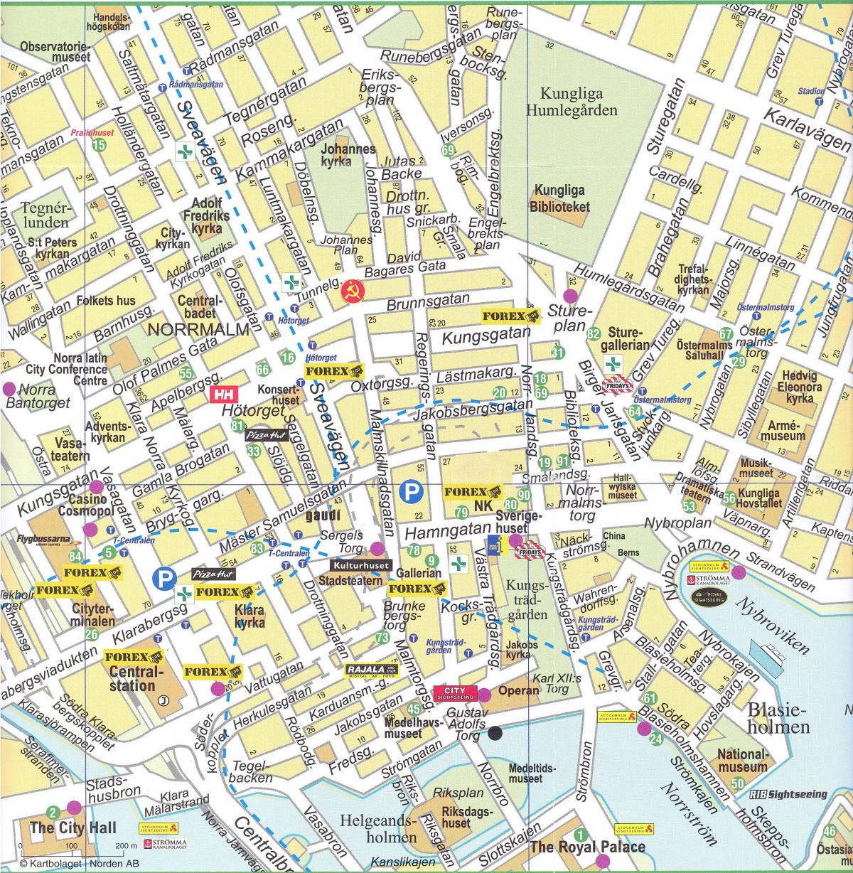 Karte von Stockholm Innenstadt