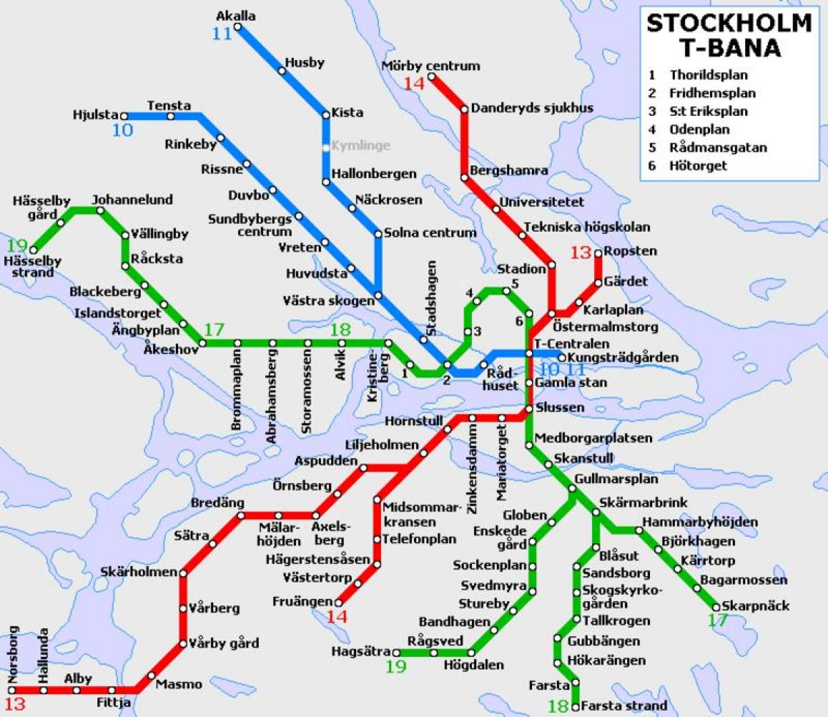 öffentliche Verkehrsmittel Stockholm Karte