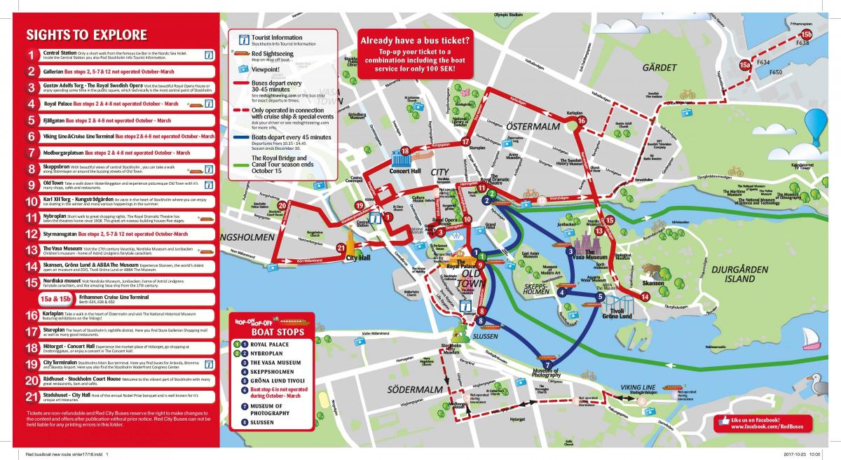 Buslinien Stockholm Karte