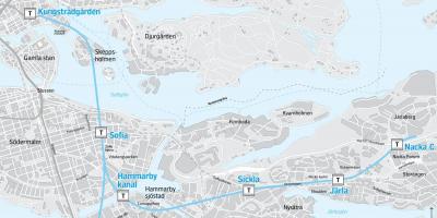 Karte von nacka Stockholm