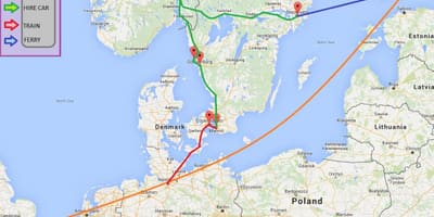 Fähre Stockholm Karte