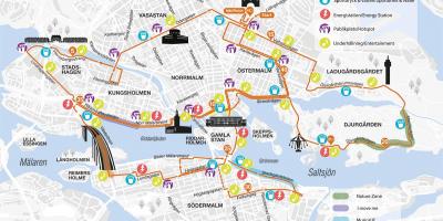 Karte von Stockholm-marathon