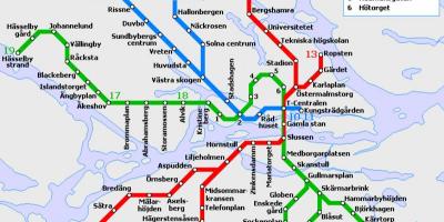 Öffentliche Verkehrsmittel Stockholm Karte
