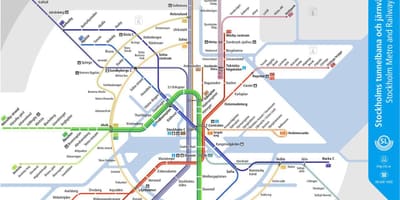 Straßenbahn-Stockholm Karte