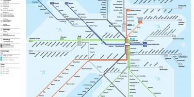 Karte von Stockholm transit
