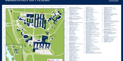 Karte von Stockholm-Universität